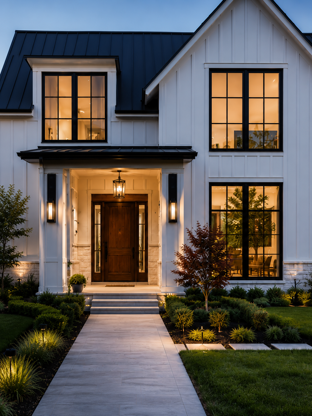 Modern interior replacement windows